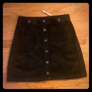 Madewell corduroy a-line skirt -